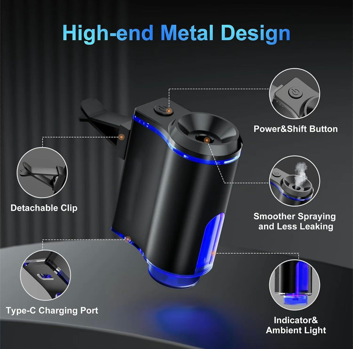 Ambientador inteligente para coche con aroma duradero