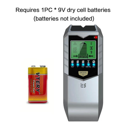 Detector de pared 5 en 1: localiza cables, tuberías, metal, vigas y más