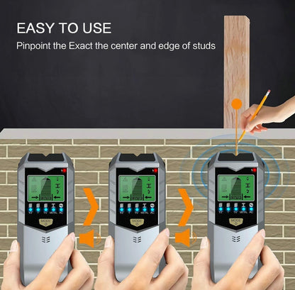 Detector de pared 5 en 1: localiza cables, tuberías, metal, vigas y más