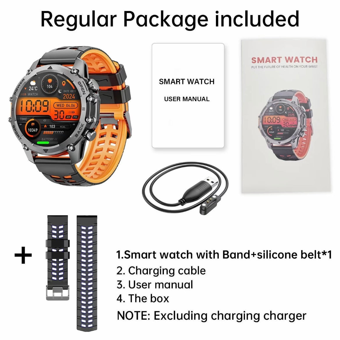 Reloj inteligente redondo de diseño moderno con funciones avanzadas