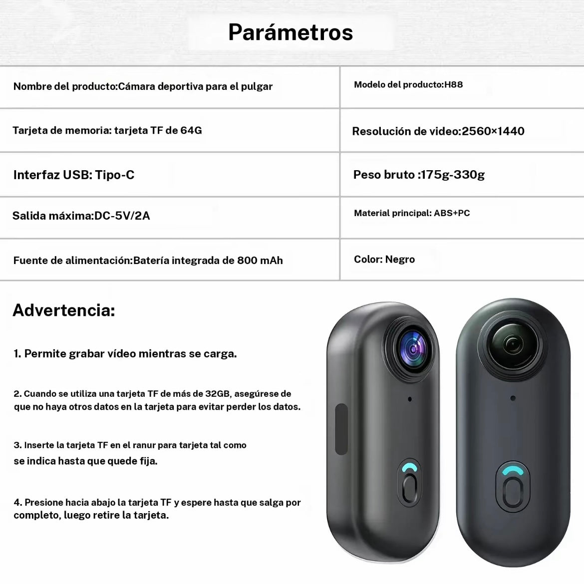 Cámara de acción portátil: compacta, resistente y lista para tus aventuras