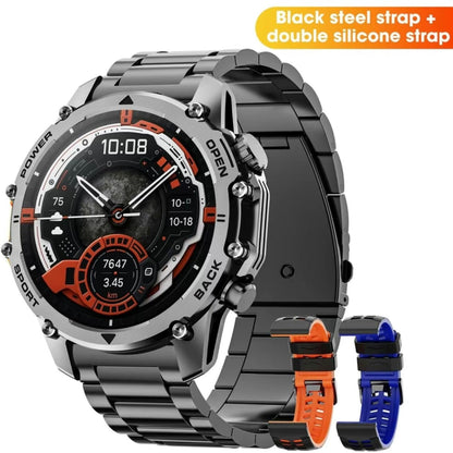 Reloj inteligente redondo de diseño moderno con funciones avanzadas