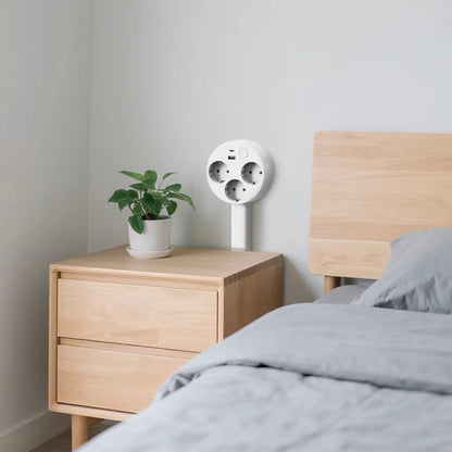 Regleta extensible con múltiples enchufes