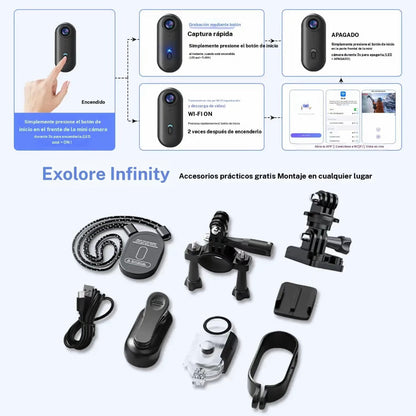 Cámara de acción portátil: compacta, resistente y lista para tus aventuras